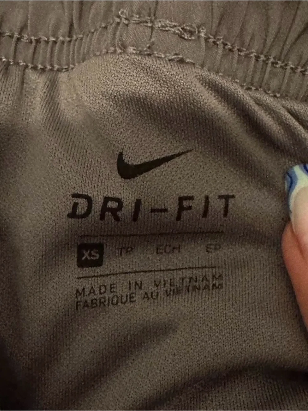 Nike Women’s Dark Charcoal Athletic Shorts with Light Swoosh